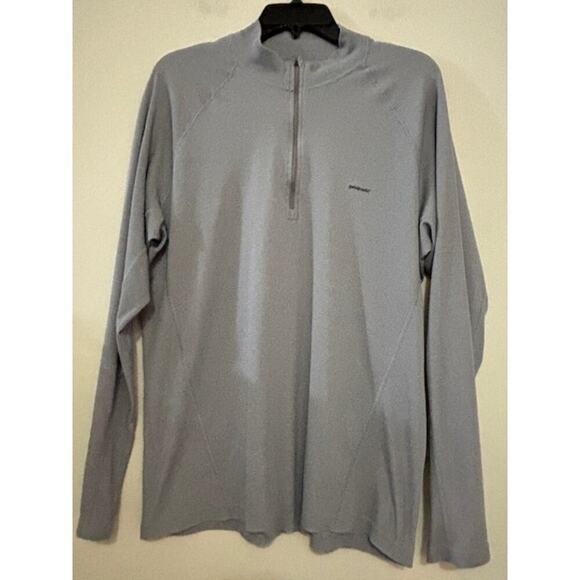 Patagonia Other - Patagonia 1/4 Zip Pullover Long Sleeve Light Base Layer Gray Mens Large